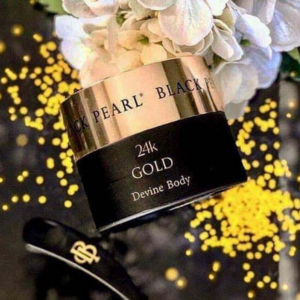 24K Gold Body Cream: BLACK PEARL Devine Body for All Skin Types