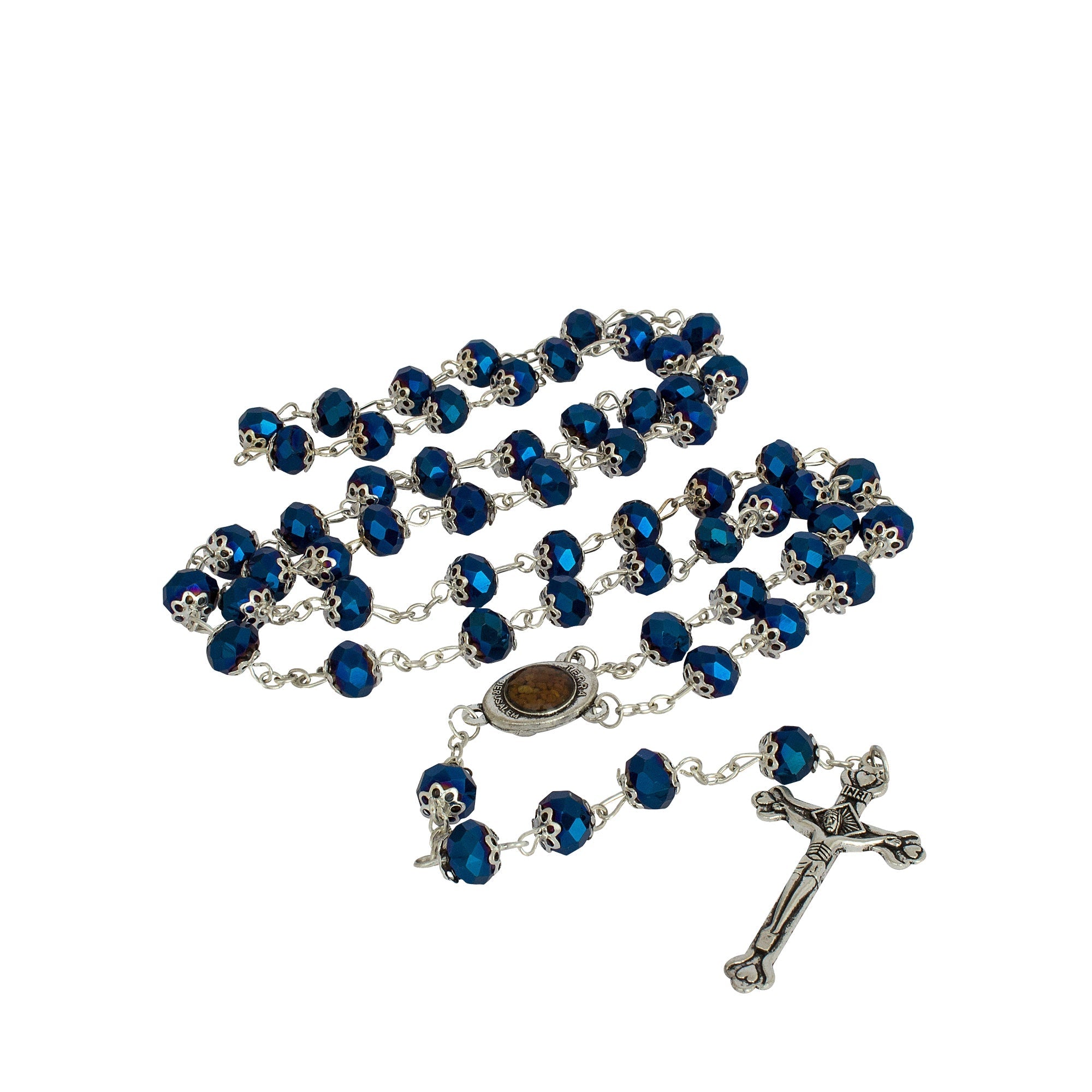 Peace of God Gift Set – Rosary, Olive Wood Cross & Anointing Oil - SeasideSPA