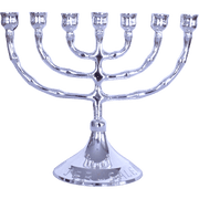 Small Polished Menorah – 4.75" (12 cm) - SeasideSPA