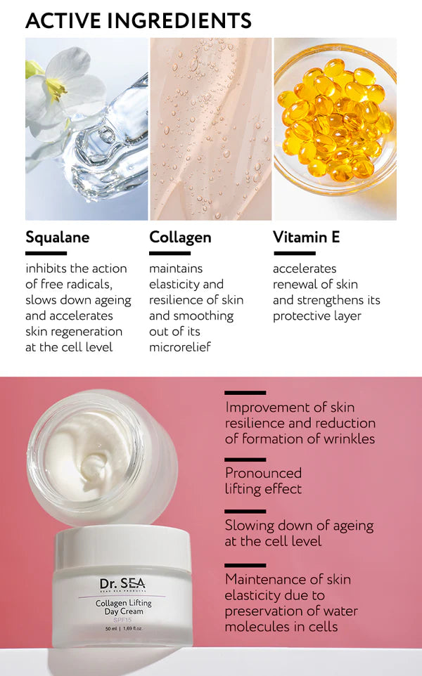 Collagen Lifting Day Cream Spf15 - SeasideSPA