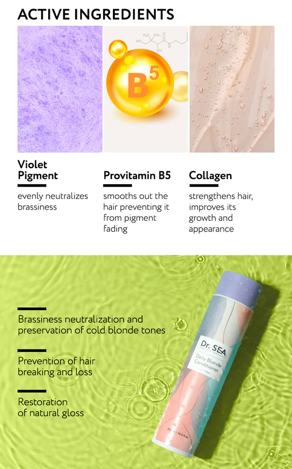 Daily Blonde Conditioner - Anti-Yellow - SeasideSPA