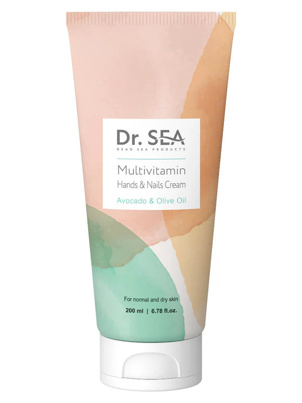 Multi-Vitamin Nourishing Hand and Nails Cream with Avocado and Olive Oils - SeasideSPA