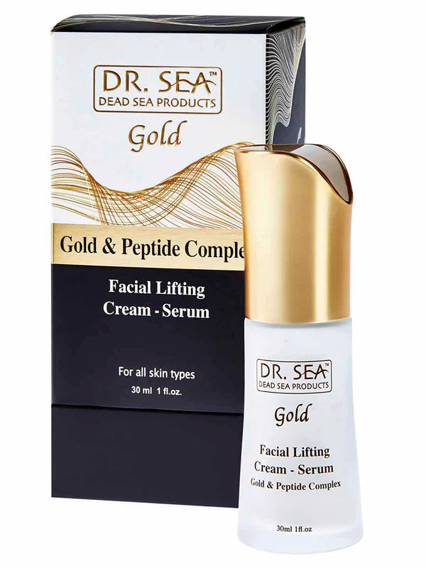 Facial lifting cream- serum with gold and peptide complex - SeasideSPA