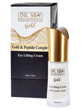 Eye lifting cream with gold and peptide complex