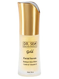 Facial serum with gold and vitamin E - radiant skin effect