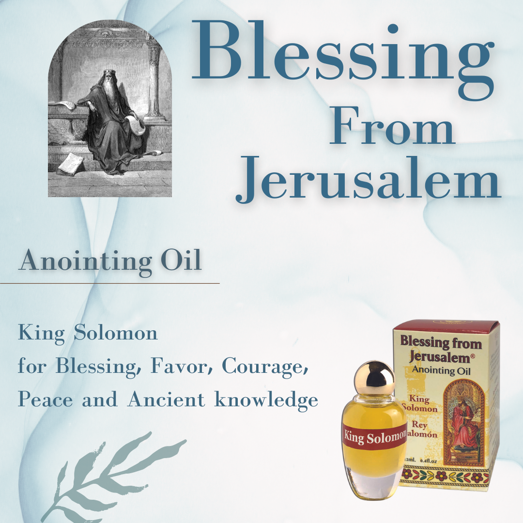 King Solomon Anointing Oil – 12 ml Blessing from Jerusalem Holy Oil - SeasideSPA