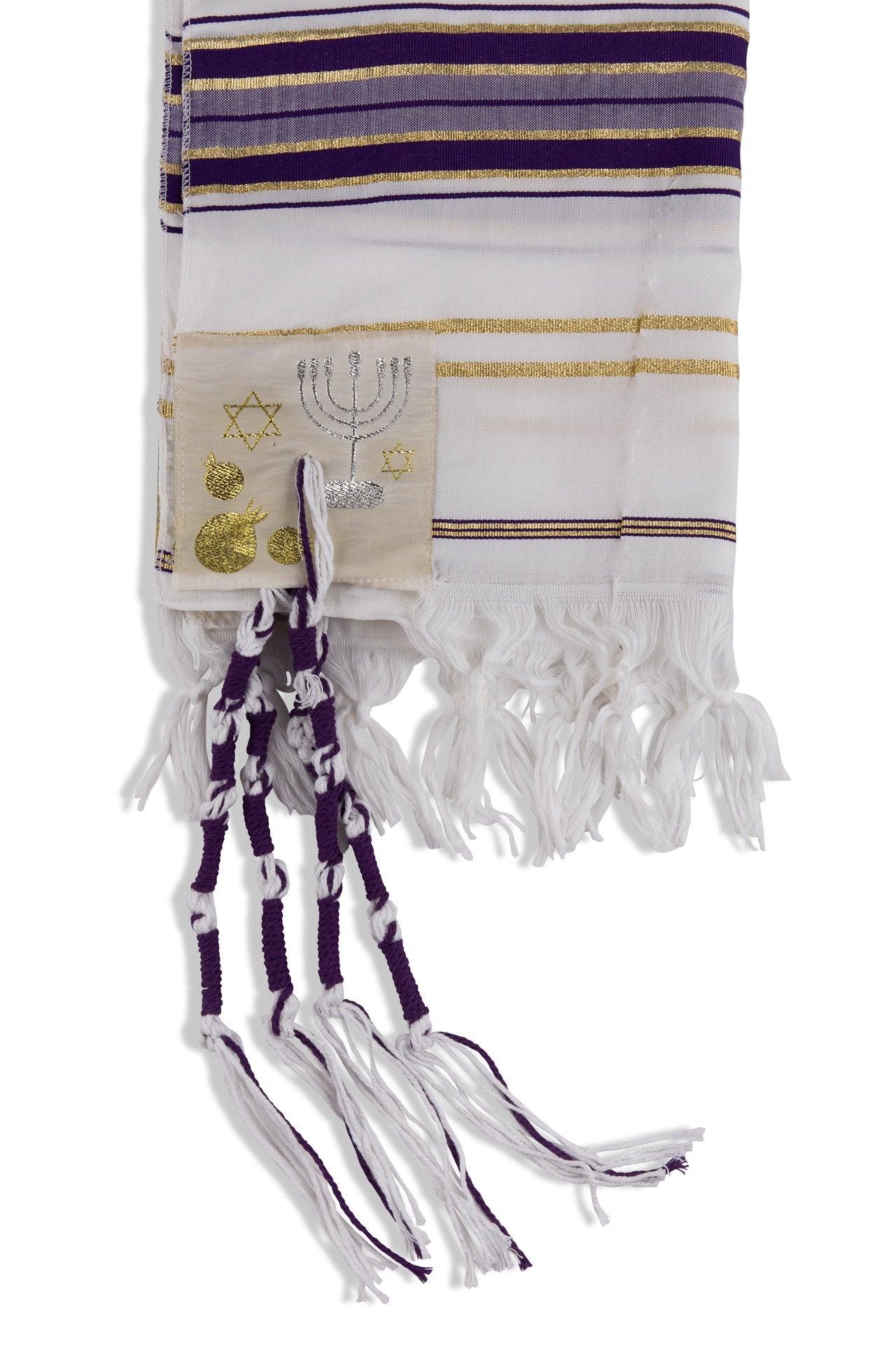 Messianic Prayer Tallit with Matching Bag – Purple - SeasideSPA