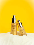 Facial serum with gold and vitamin E - radiant skin effect