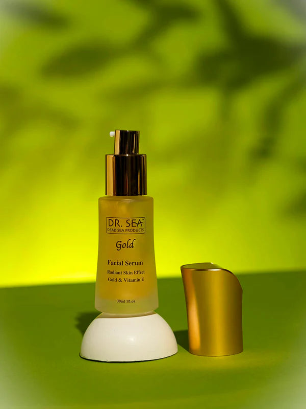 Facial serum with gold and vitamin E - radiant skin effect - SeasideSPA
