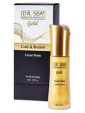 Facial mask with gold and retinol