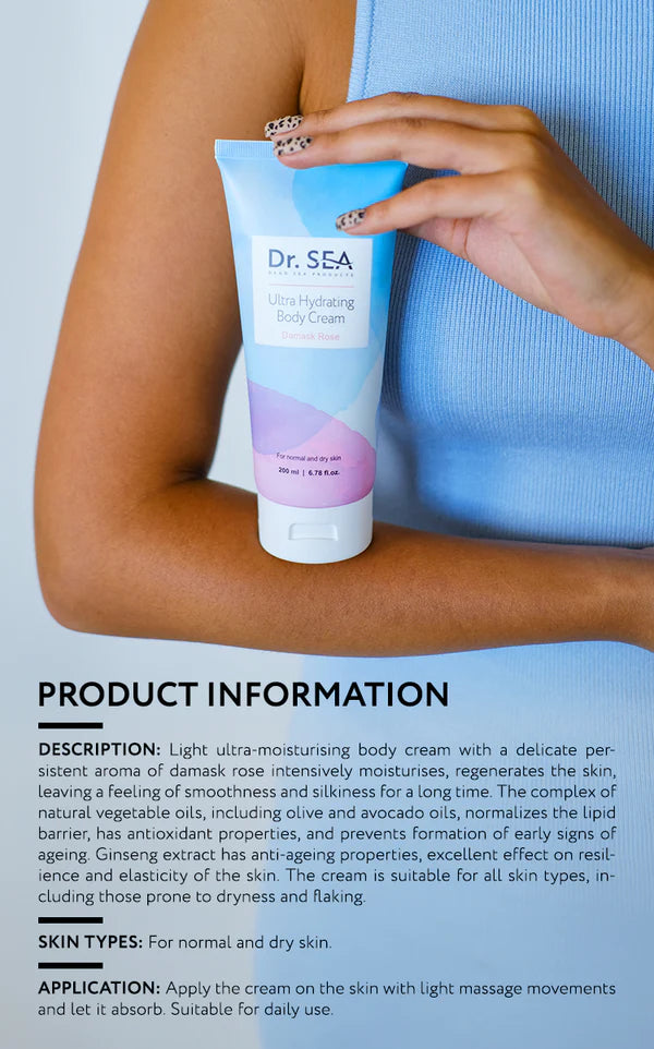 Ultra Hydrating Body Cream - Damask Rose - SeasideSPA