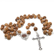 Handmade Olive Wood Rosary with Holy Soil – Jerusalem Rosary 17.5" - SeasideSPA