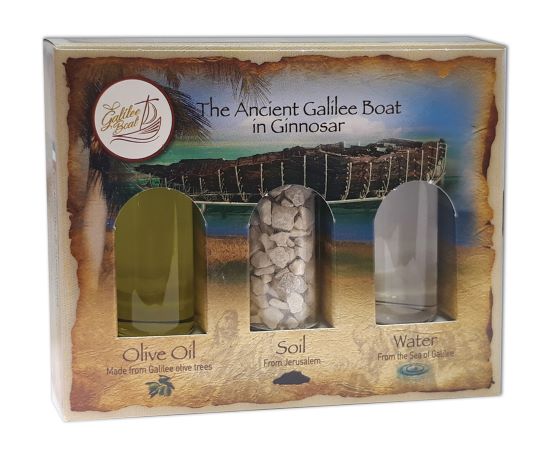 Holy Land Gift Pack – Ancient Jesus Boat Galilee Ginosar Museum - SeasideSPA