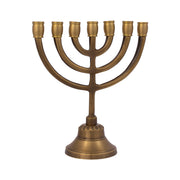 Mini Antique Bronze Menorah – 6" (15 cm) - SeasideSPA