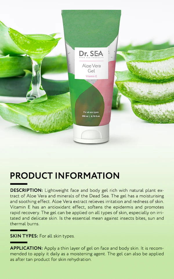 Aloe Vera Gel With Vitamin E - SeasideSPA