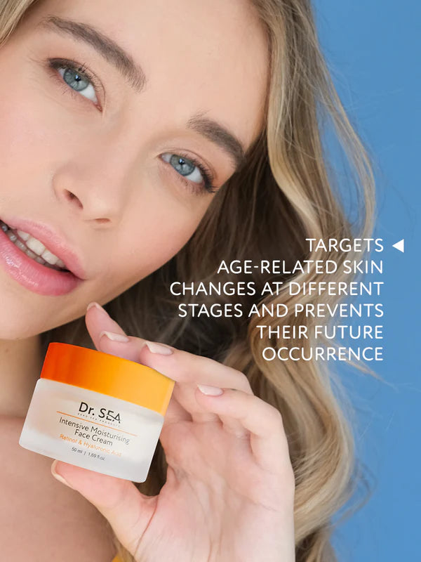 Intensive Moisturising Face Cream - Retinol & Hyaluronic Acid - SeasideSPA