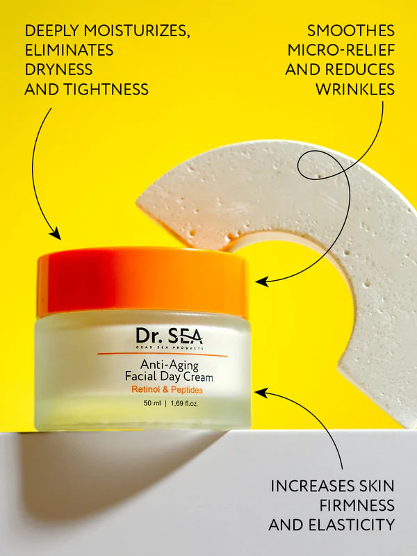 Anti-Aging Facial Day Cream - Retinol & Peptides - SeasideSPA