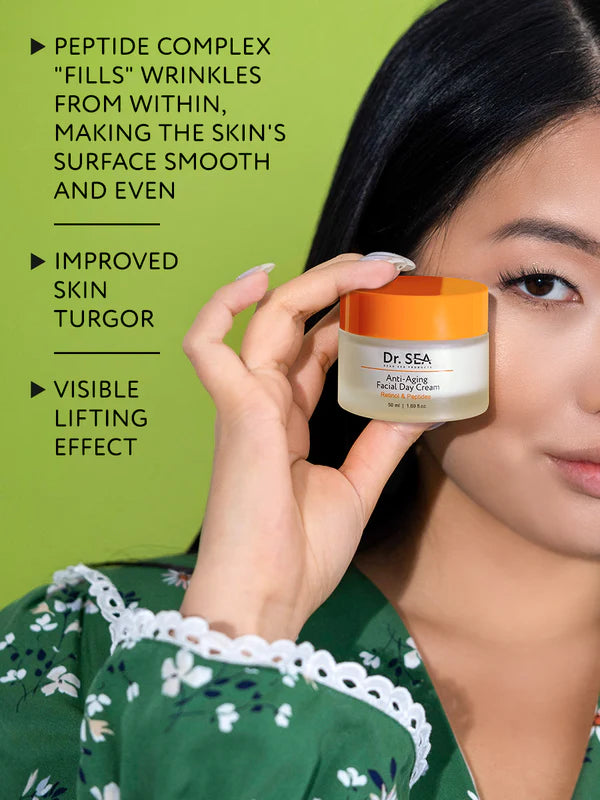 Anti-Aging Facial Day Cream - Retinol & Peptides - SeasideSPA