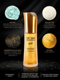 Facial mask with gold and retinol