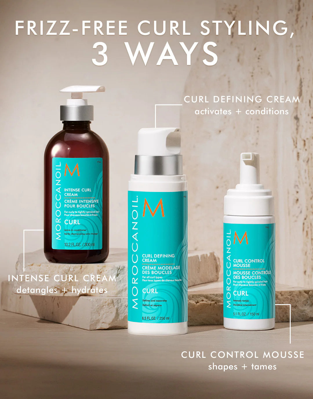 MoroccanOil -Curl Defining Cream For wavy to curly hair