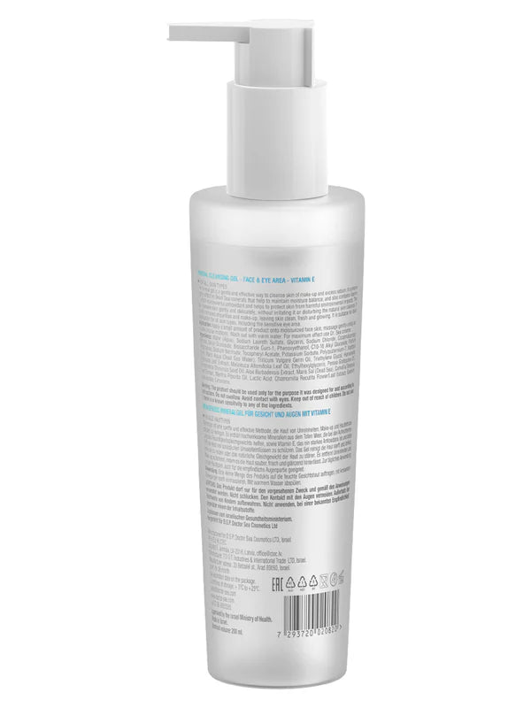 Mineral Cleansing Gel – Face & Eye Area – Vitamin E - SeasideSPA