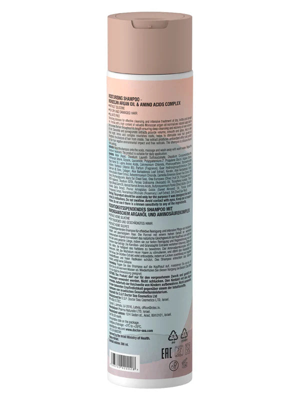 Moisturising Shampoo - Moroccan Argan Oil & Amino Acids Complex - SeasideSPA