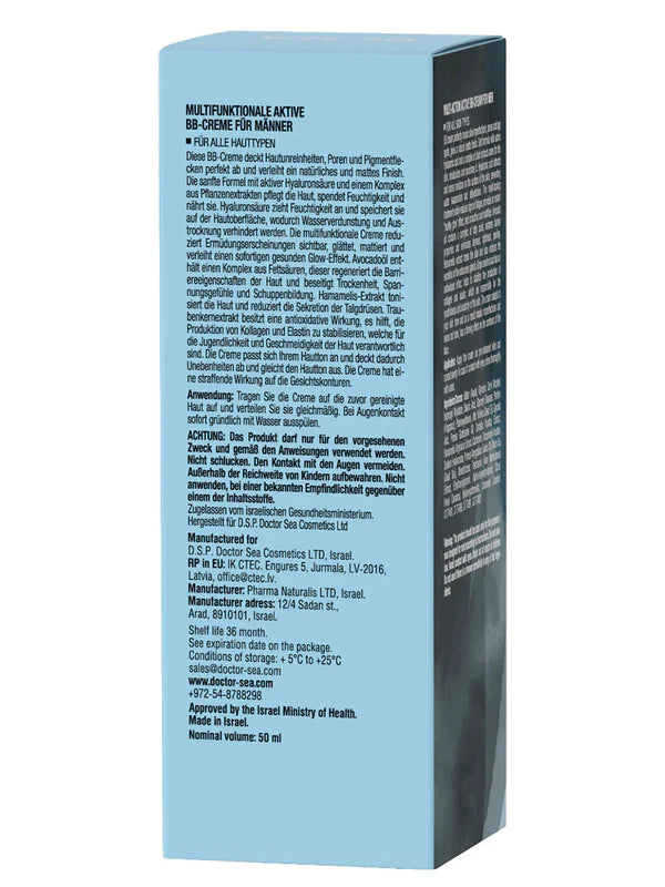 Multi-Action Active BB-Cream For Men - 50 ml - SeasideSPA