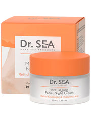 Anti-Aging Facial Night Cream - Retinol, Collagen & Hyaluronic - SeasideSPA