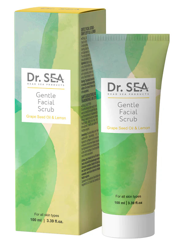 Gentle Facial Scrub - Grape Seed Oil & Lemon - SeasideSPA