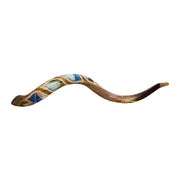 Hand Painted Kudu Shofar – Six Days of Creation Design 39.5"–41" - SeasideSPA