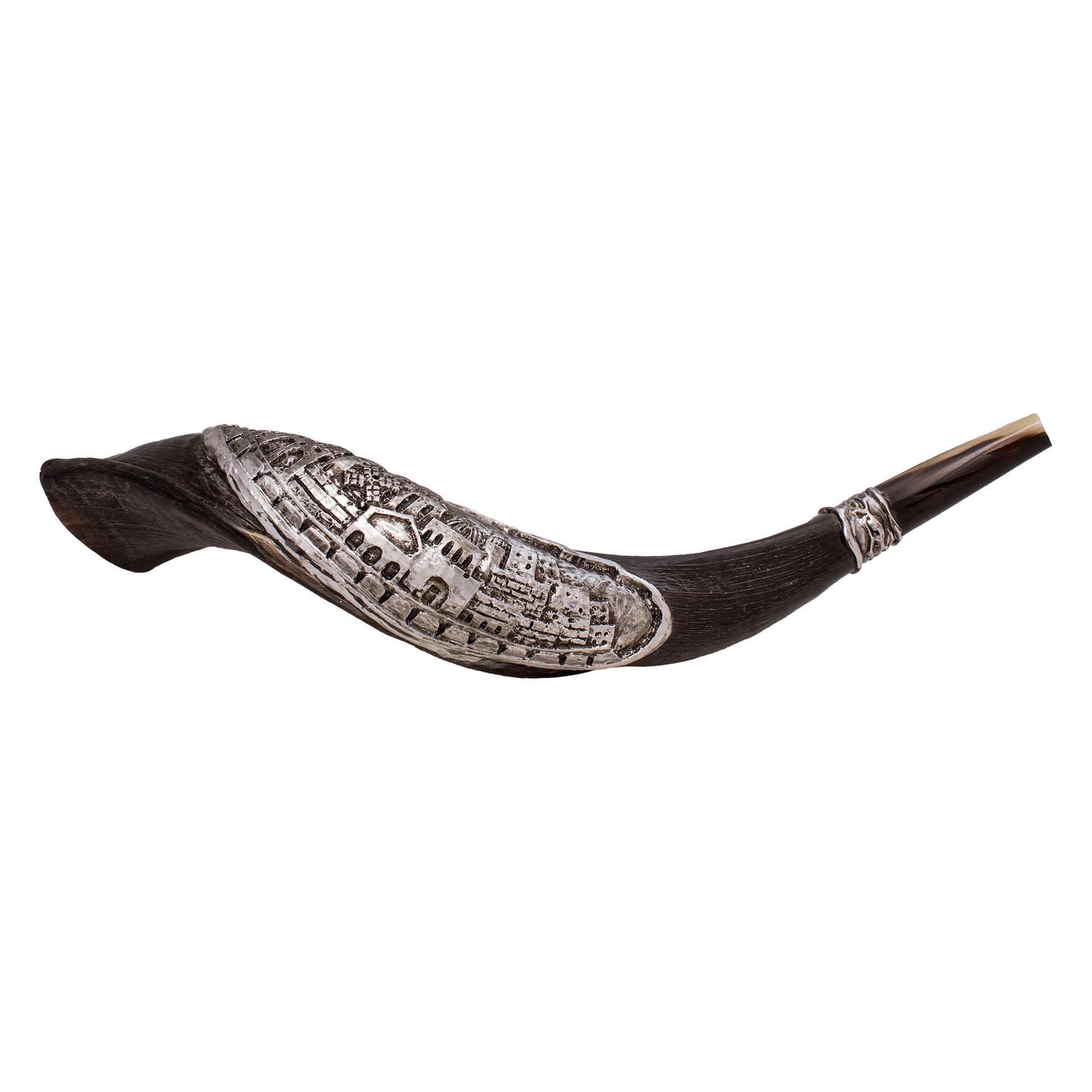 Hand Decorated Kudu Horn Shofar – 40–50 cm Traditional Shofar - SeasideSPA
