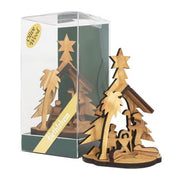 Olive Wood Christmas Tree Nativity Statue – 4" Holy Land - SeasideSPA