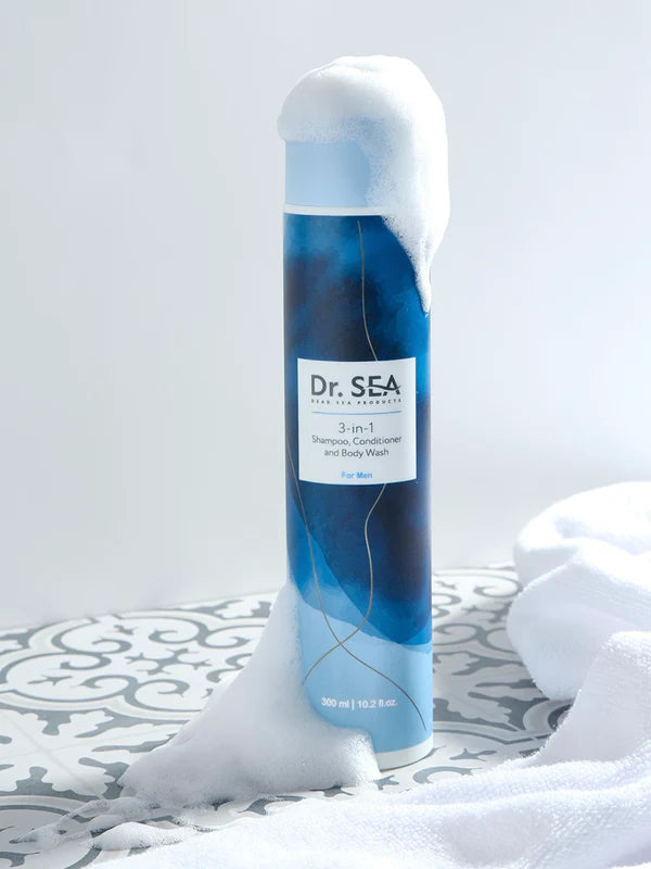3 - In - 1 For Men: Shampoo, Conditioner And Body Wash - SeasideSPA