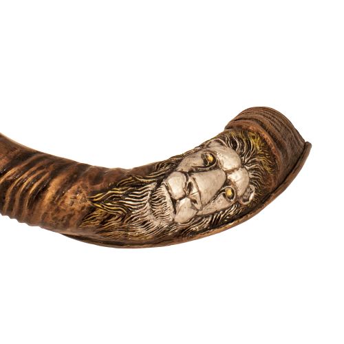 Hand Engraved Kosher Shofar – Lion of Judah Design (110–115 cm) - SeasideSPA