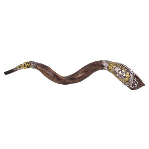 Lion of Judah Kudu Horn Shofar – Hand Decorated Shofar (100–109 cm) - SeasideSPA
