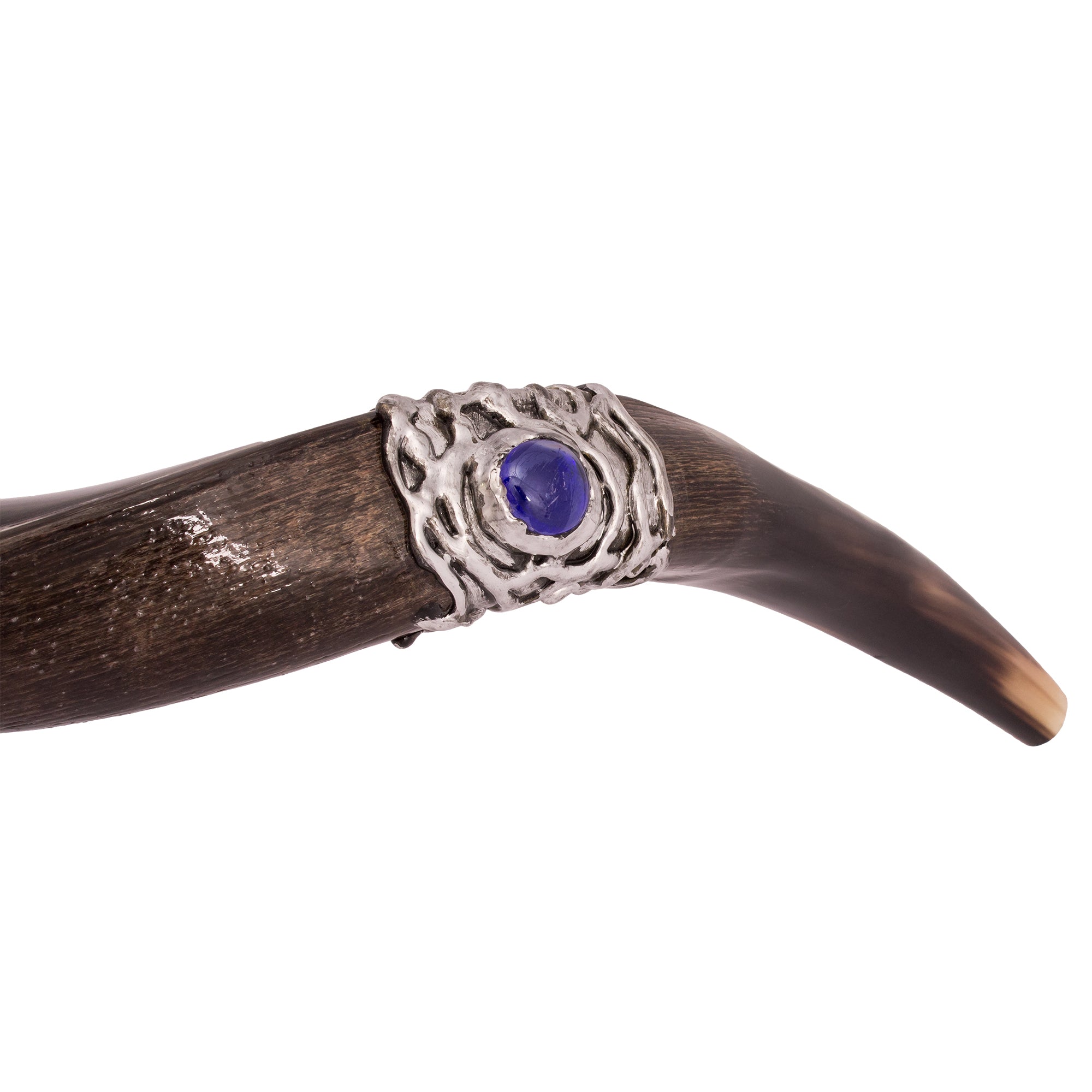 Hand Decorated Temple Menorah Kudu Shofar – 100–104 cm - SeasideSPA