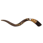 Painted Kudu Shofar Lion of Judah – 100–104 cm Jerusalem Shofar - SeasideSPA