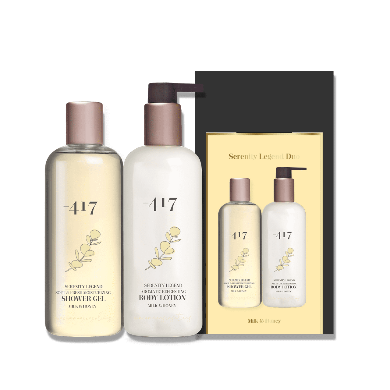 Shower Gel & Body Lotion Duo – Milk & Honey - SeasideSPA