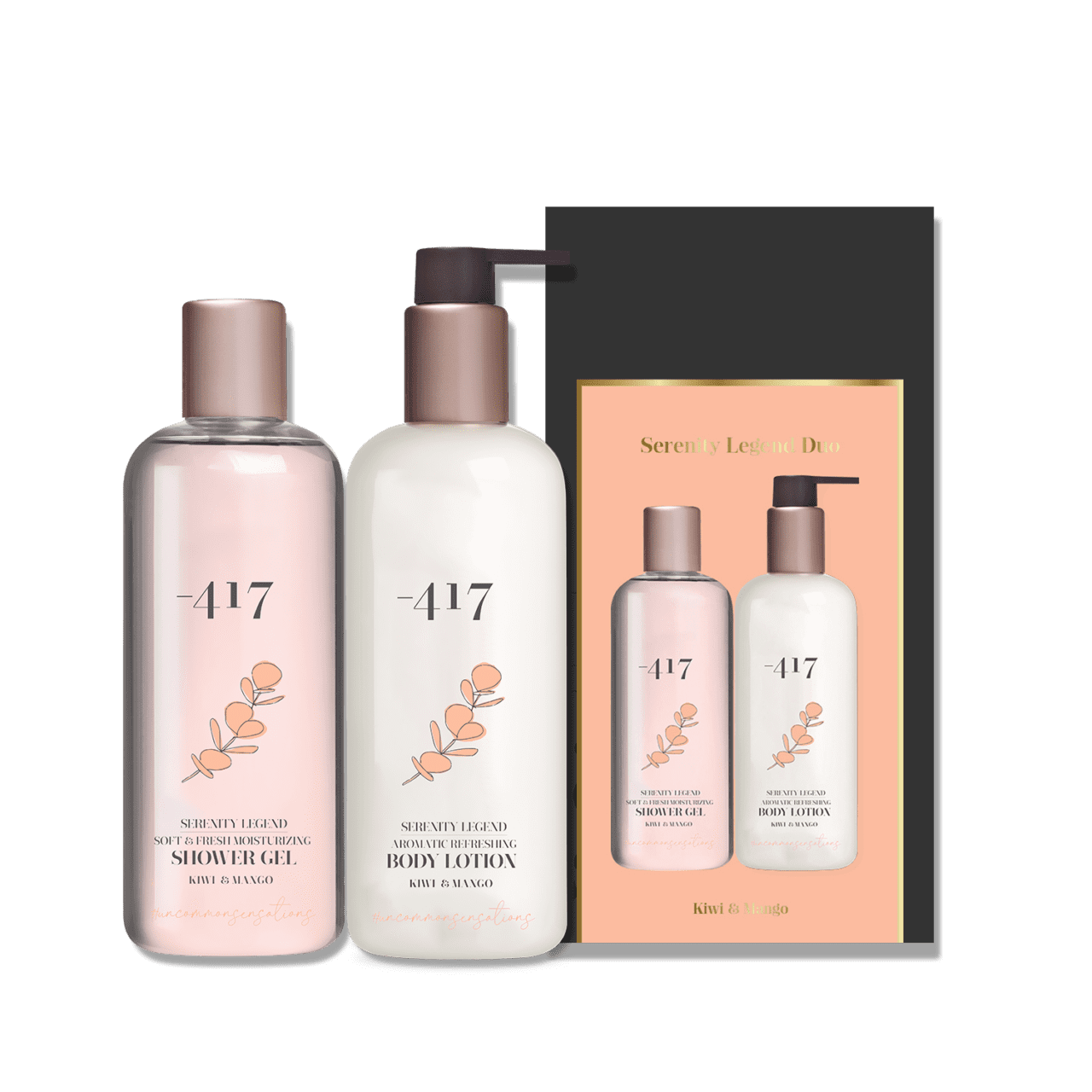 Shower Gel & Body Lotion Duo – Kiwi & Mango - SeasideSPA