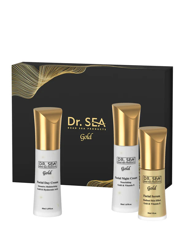 Gift GOLD Box - 24 HR Daily Skin Care Set - SeasideSPA