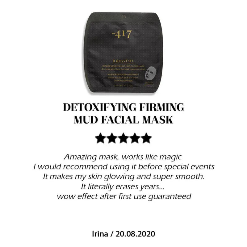 Detoxifying Firming Mud Facial Mask 20ml - SeasideSPA