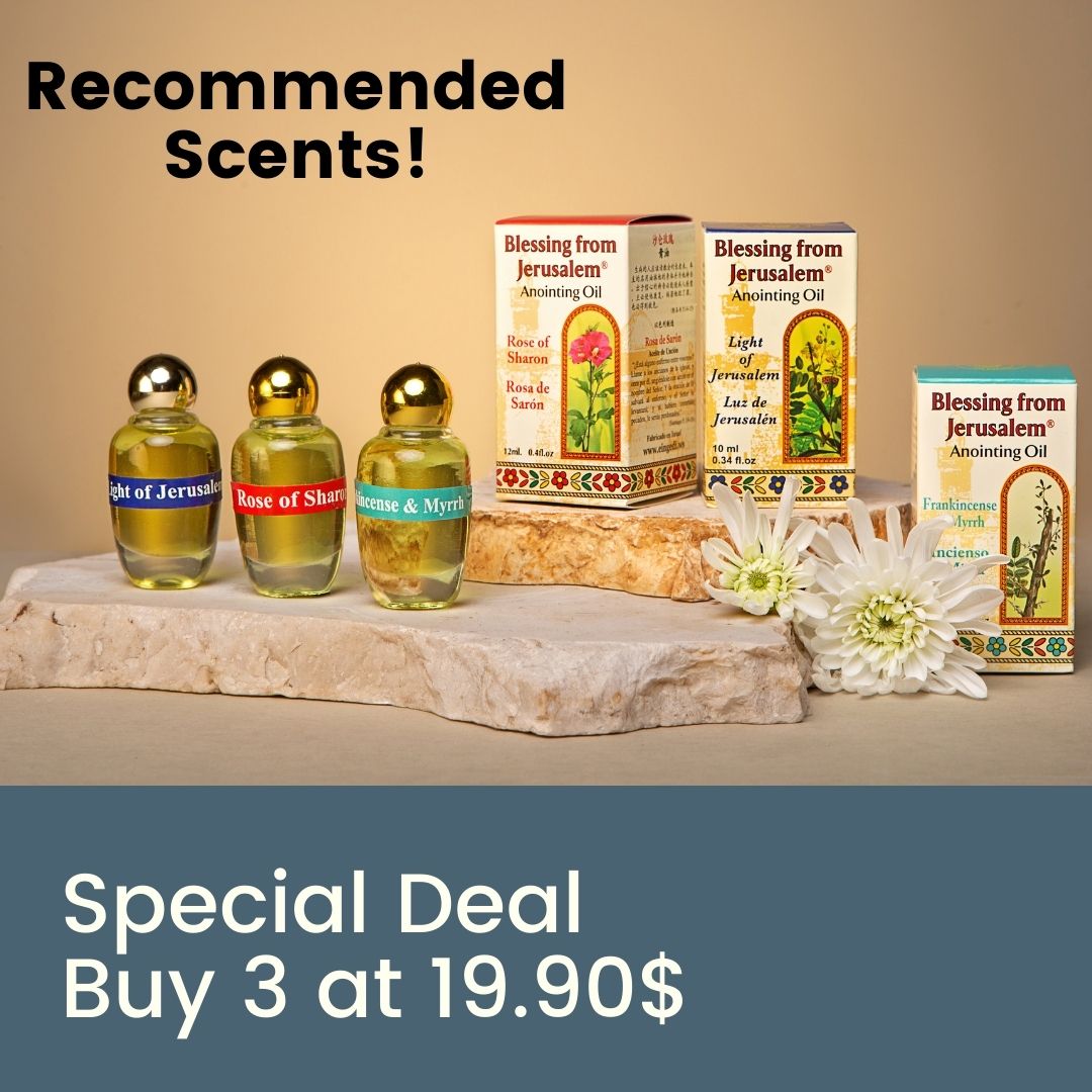 Anointing Oils Set – Frankincense Myrrh & Rose of Sharon - SeasideSPA