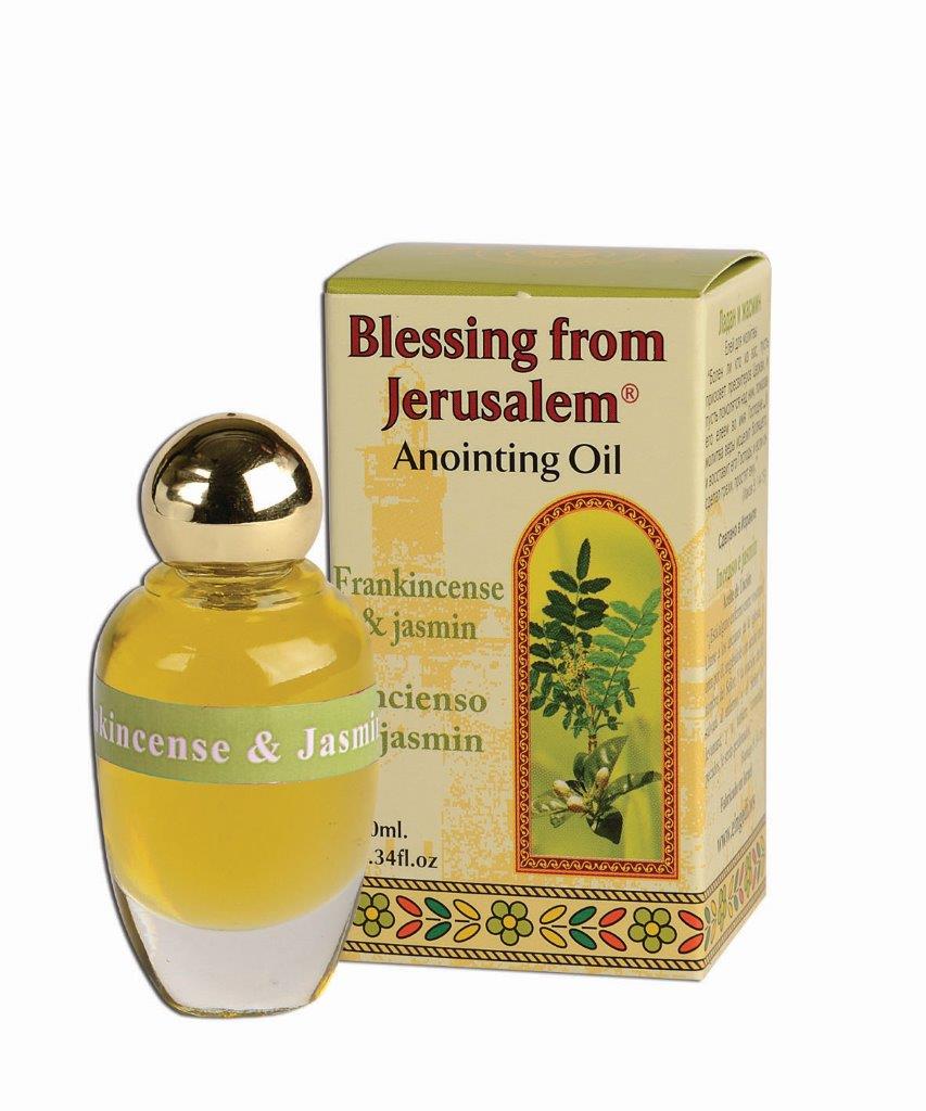 Frankincense & Jasmine Anointing Oil – 12 ml Blessing from Jerusalem - SeasideSPA