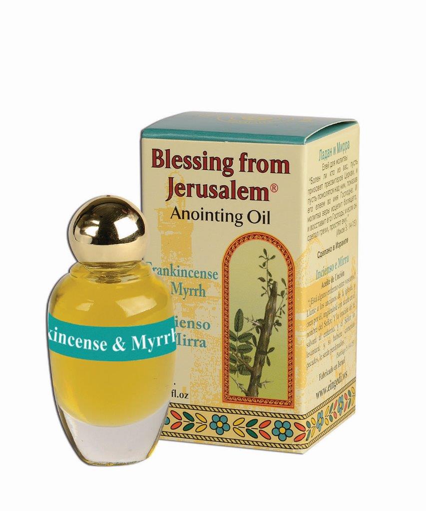 Frankincense & Myrrh Anointing Oil 12ml (0.4 fl oz) – Holy Land Prayer Oil - SeasideSPA