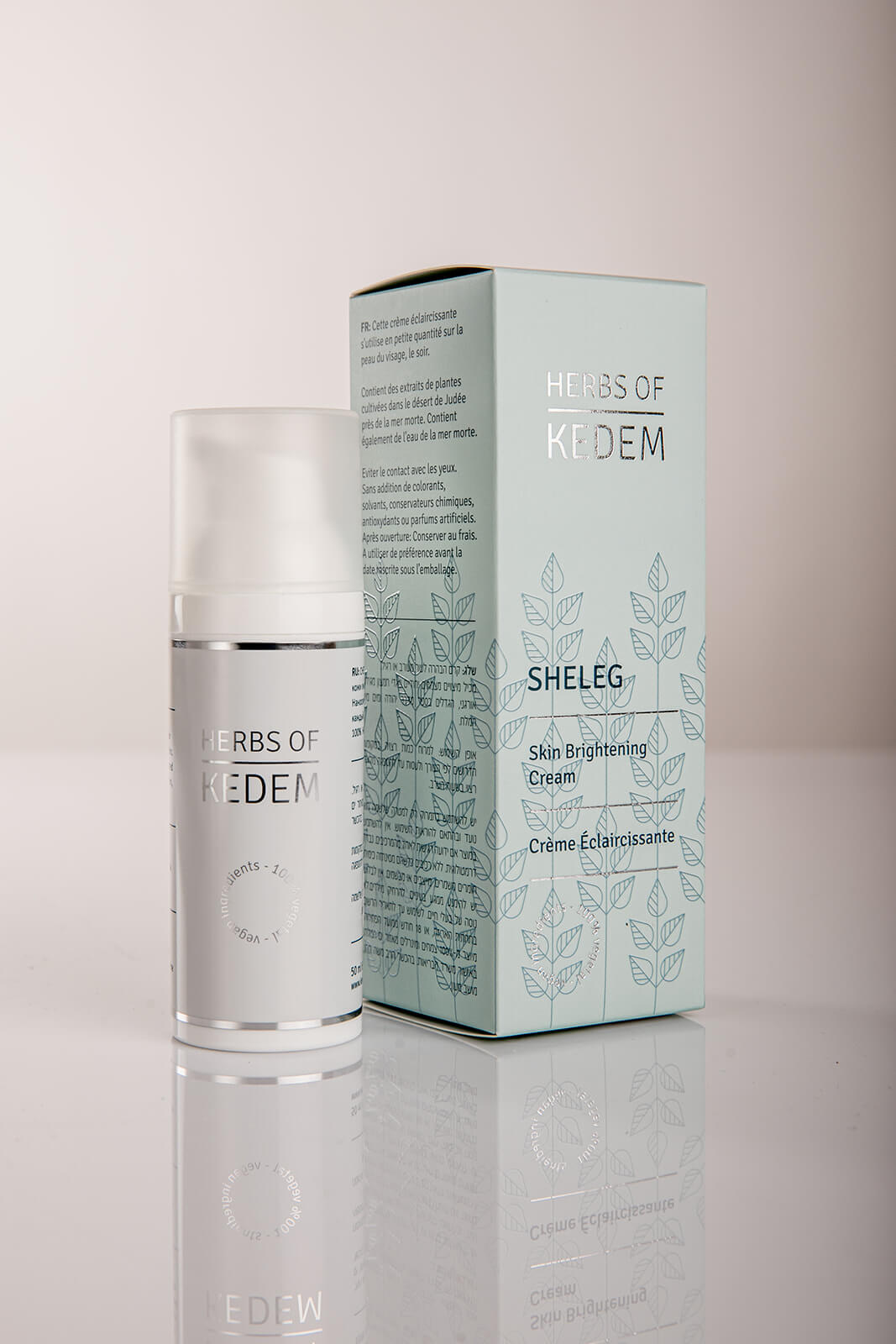 SHELEG skin brightening cream, for combination or normal facial skin - SeasideSPA