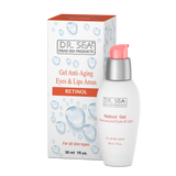 Gel for the area around the eyes and lips with retinol