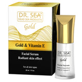 Facial serum with gold and vitamin E - radiant skin effect