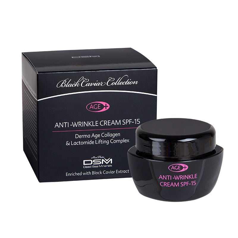 Anti-wrinkle cream derma-age plus SPF-15 black caviar - SeasideSPA