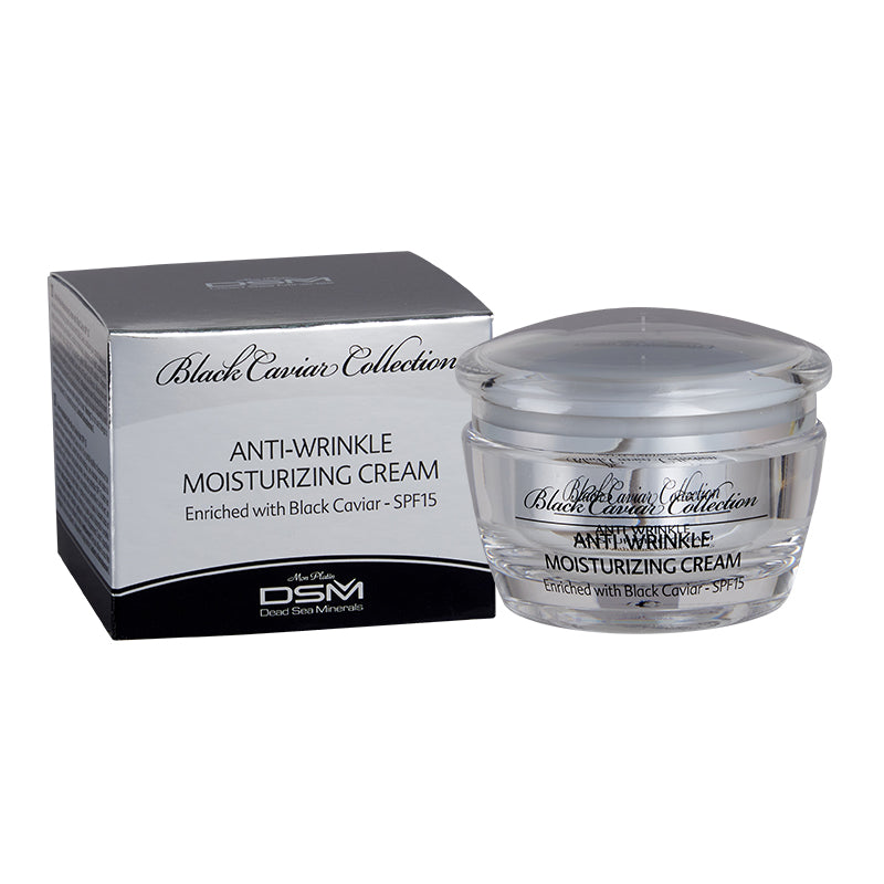 Anti-wrinkle moisturizing cream SPF 15 black caviar - SeasideSPA