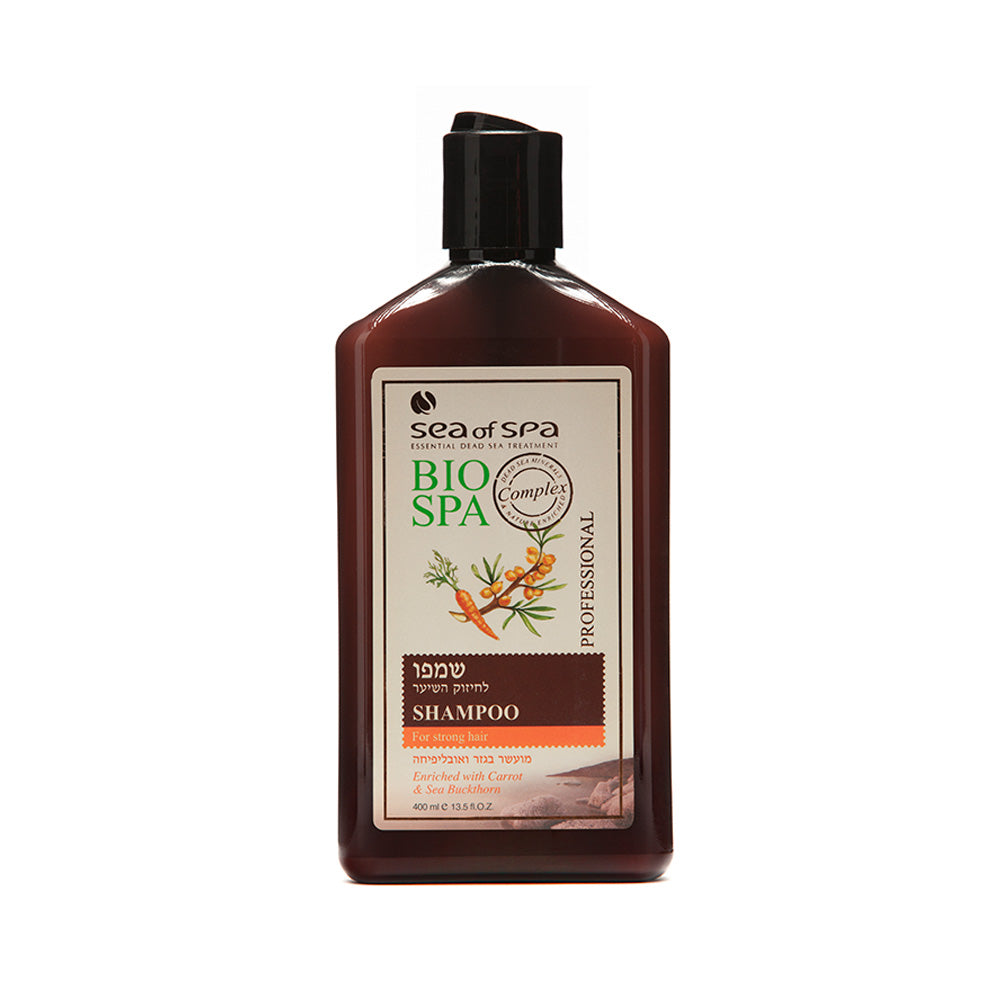 Shampoo for Strong Hair enriched with Carrot & Sea Buckthorn - SeasideSPA